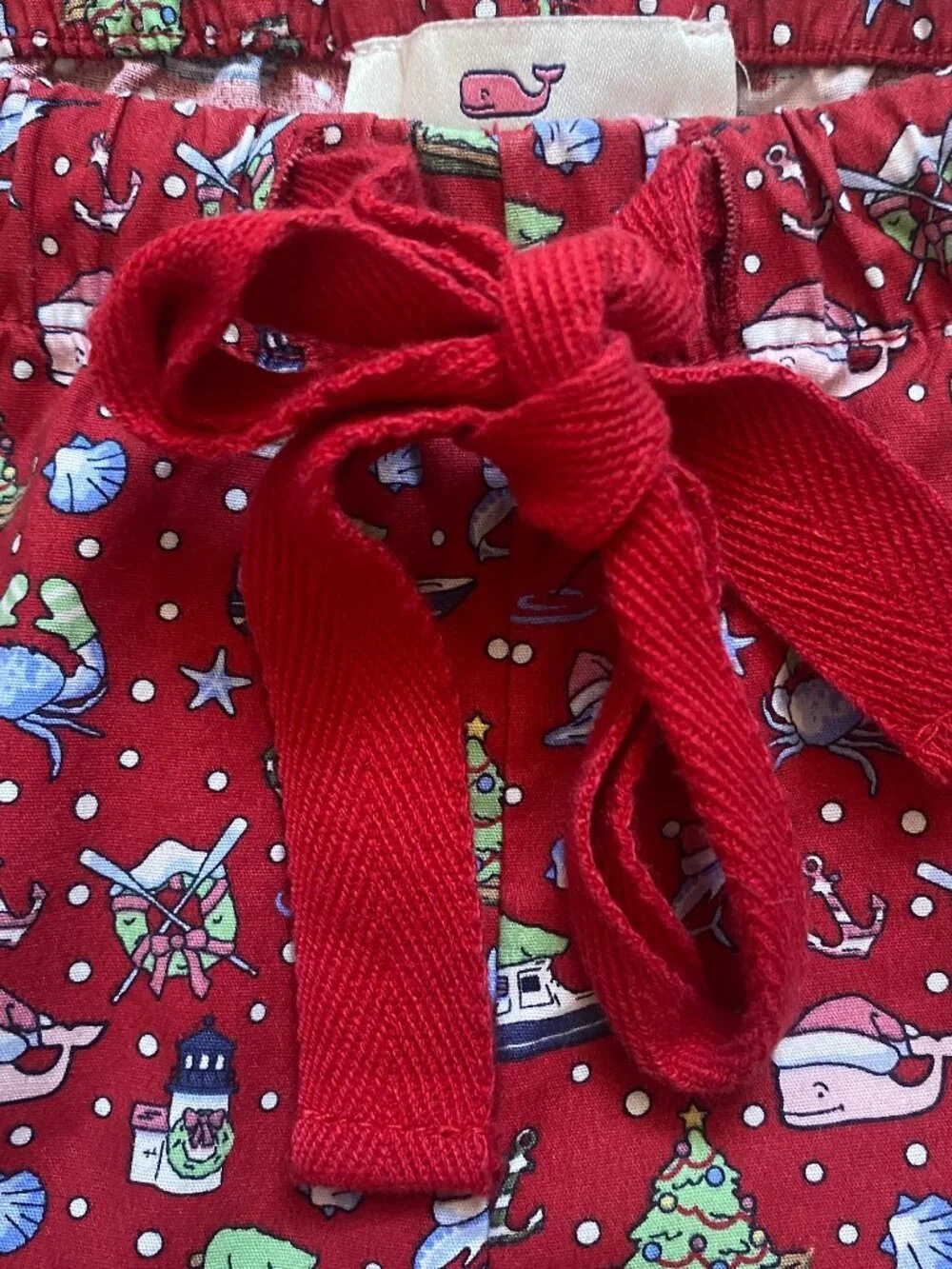 Vineyard Vines Christmas Sleep Shorts Nautical Print NOT FLANNEL -- NEW